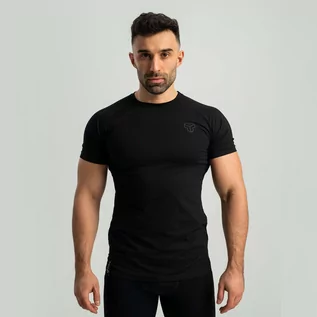 Koszulki sportowe męskie - STRIX Koszulka Nova Black M - grafika 1