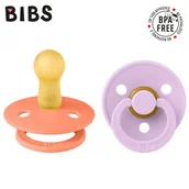 Smoczki uspokajające - Bibs Colour 2-Pack Papaya & Violet Sky M Smoczek Uspokajający Kauczuk Hevea - miniaturka - grafika 1