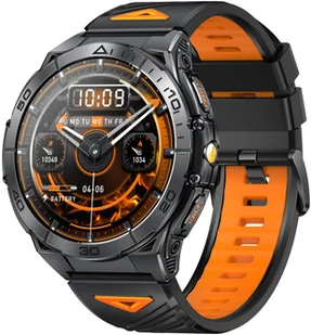 GlacierX Dash Black GX-DC71 Czarno-pomarańczowy - Smartwatch - miniaturka - grafika 1