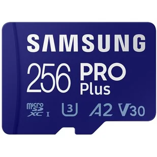 Samsung Karta PRO Plus 2021 MicroSDXC 256 GB Class 10 UHS-I/U3 A2 V30 MB-MD256KA/EU MB-MD256KA/EU - Karty pamięci - miniaturka - grafika 1