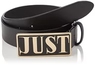 Paski - Just Cavalli Męski pasek męski, 900 A Black/Silver Finishing, 105 cm - miniaturka - grafika 1