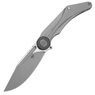 Noże - Nóż składany Bestech Seraph Grey Titanium, Bead Blasted/Satin M390 by Kombou (BT2403A) - miniaturka - grafika 1
