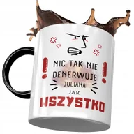 Kubki - Kubek Czarny Dla Juliana Kolegi Męża na Prezent z Nadrukiem ze Zdjęciem + Opakowanie na prezent (wzór 02) - miniaturka - grafika 1