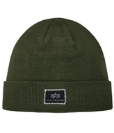 Czapki damskie - Czapka zimowa ALPHA INDUSTRIES X-FIT ciemnozielona (dark green) 168905 257 - miniaturka - grafika 1