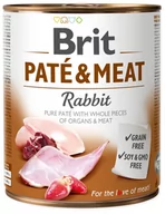 Mokra karma dla psów - Brit PATE & MEAT RABBIT 6x800g - miniaturka - grafika 1