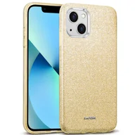 Etui i futerały do telefonów - Etui na telefon komórkowy iPhone 13 z brokatową osłoną ochronną TPU, złote - miniaturka - grafika 1