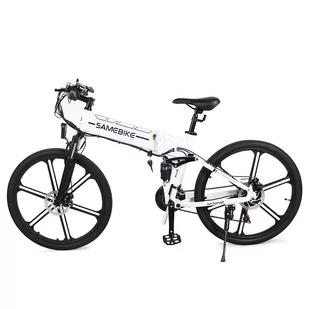 Składany Rower Elektryczny Samebike LO26-II - 500W 10Ah 26" 35km/h - Biała - Rowery elektryczne - miniaturka - grafika 4