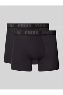 Obcisłe bokserki z detalem z logo w zestawie 2 szt. - Puma - Majtki damskie - miniaturka - grafika 1