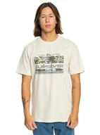 Koszulki męskie - Quiksilver Koszulka Męska Biały XS - miniaturka - grafika 1