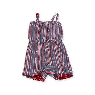 Kombinezon dziewczęcy dwustronny paski i kwiaty 2in1 5 lat - Kombinezony dla dzieci - miniaturka - grafika 1