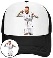 Czapki i chusty sportowe męskie - Czapka z Daszkiem Neymar Czarna z Nadrukiem Siatka Bejsbolówka - miniaturka - grafika 1