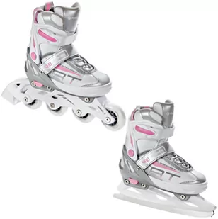 Rolki Łyżwy 2w1 Raven Profession White/Pink 35-39 - Rolki - miniaturka - grafika 1