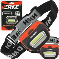 Latarki - Verke Latarka Czołowa Lampka Czołówka Led Cob 3W - miniaturka - grafika 1