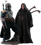 Figurki kolekcjonerskie - Zestaw 2 figurek Star Wars The Mandalorian 1/6 Boba Fett Deluxe - miniaturka - grafika 1