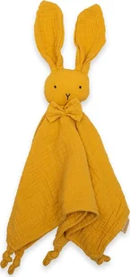 NEW BABY PRZYTULANKA MUŚLINOWA KRÓLICZEK MUSZTARDOWY 8596164137222 - Maskotki i pluszaki - miniaturka - grafika 1