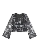 Bluzki damskie - Guess Bluzka J5YH01 K0180 Czarny Regular Fit - miniaturka - grafika 1