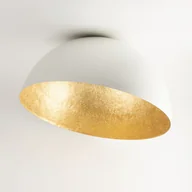 Lampy sufitowe - Sigma Sfera 32464 plafon lampa sufitowa 1x60W E27 biały/złoty - miniaturka - grafika 1