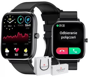 Giewont GW230-2 Czarny  - Smartwatch - miniaturka - grafika 1