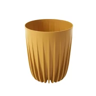 Donice - Doniczka plastikowa Mira śr.30 cm musztardowa Lamela - miniaturka - grafika 1