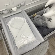 Rożki i beciki - ROŻEK Z FALBANKĄ PERŁOWA BIEL - miniaturka - grafika 1