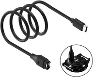 Akcesoria do smartwatchy - Beline Kabel do ładowania zegarków Garmin,, USB-C, 1m, czarny - miniaturka - grafika 1