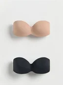 Biustonosze - Reserved - Biustonosz bandage 2 pack - czarny - miniaturka - grafika 1