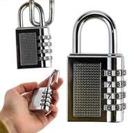 Kłódki - KŁÓDKA WALIZKOWA ZATRZASKOWA NA SZYFR KOD 4 CYFRY - miniaturka - grafika 1