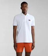Koszulki męskie - polo uomo napapijri ebea 2 np0a4hpy 002 bright white - miniaturka - grafika 1
