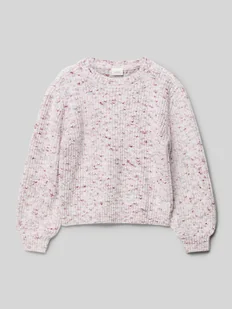 Sweter o kroju relaxed fit z dzianiny z miękkiej przędzy wielowłóknowej - Swetry dla dziewczynek - miniaturka - grafika 1
