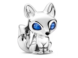 Rodowany srebrny charms do pandora lisek lis fox cyrkonie srebro 925 AP21246 - Charmsy - miniaturka - grafika 1