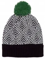 Czapki damskie - Szaleo CZAPKA z kolorowym pomponem cz14306-5 - miniaturka - grafika 1