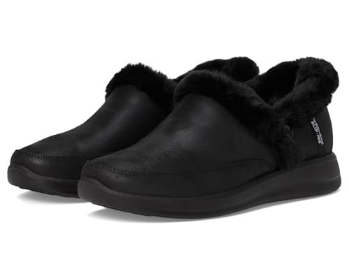 Skechers Damskie kapcie Cozy Escape, czarne, 40 EU, Czarny, 40 EU
