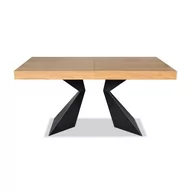 Stoły - Stół rozkładany prostokątny S12 90x160/210 fornir dębowy - miniaturka - grafika 1