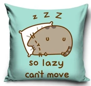 PUSHEEN poszewka na poduszkę jasiek kotek kot 40x40 welurowa VELVET kot - Poszewki na poduszki - miniaturka - grafika 1