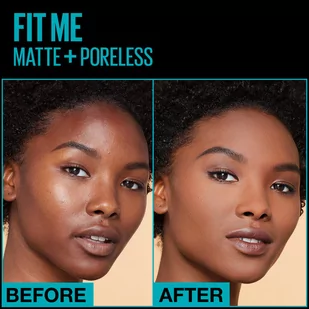Maybelline New York Fit Me Matte&Poreless matujący podkład do twarzy 3600531395520 - Pudry do twarzy - miniaturka - grafika 4