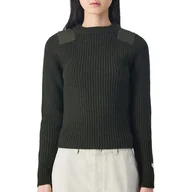 Bluzy damskie - Bluza Champion Crewneck Sweater 117495-GS508 - zielona - miniaturka - grafika 1