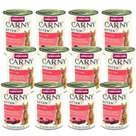 Mokra karma dla kotów - ANIMONDA Cat Carny Kitten smak: wołowina, indyk 12x400g - miniaturka - grafika 1