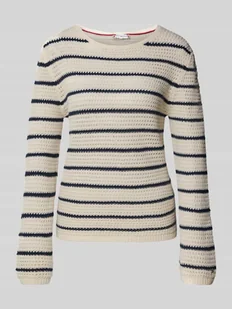 Sweter o kroju regular fit z mieszanki bawełny - Swetry damskie - miniaturka - grafika 1