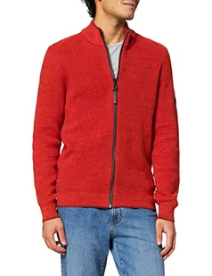 camel active Męski sweter kardigan, Szary, 5XL - Swetry męskie - miniaturka - grafika 1
