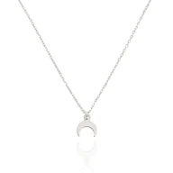 Naszyjniki - Naszyjnik srebrny z małym księżycem 45 CM - miniaturka - grafika 1