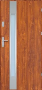 Drzwi zewnętrzne Yukon, 90 prawe, złoty dąb - Drzwi zewnętrzne - miniaturka - grafika 1
