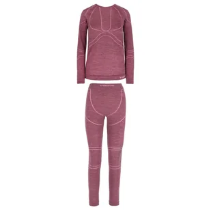 Komplet bielizny termoaktywnej damskiej Viking Lana Pro Merino 3840 różowy - Bielizna sportowa damska - miniaturka - grafika 1