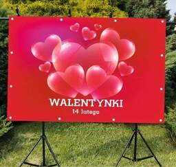 Walentynki- Baner do szkoły i przedszkola - Pomoce naukowe - miniaturka - grafika 1