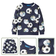 Bluzy dla dziewczynek - Bluza dziecięca - granatowa - 104 - Bluza Dla Dziecka - miniaturka - grafika 1