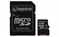 Karty pamięci - Karta Kingston Canvas Select MicroSDXC 64 GB Class 10 UHS-I/U1 SDCS/64GB - miniaturka - grafika 1