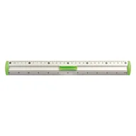 Linijki, ekierki - TETIS Linijka aluminiowa 30cm zielona BL040-ZC - miniaturka - grafika 1