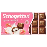 Czekolada - Schogetten Yoghurt & Strawberry 15x100g - miniaturka - grafika 1
