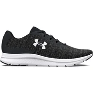 Koszulki sportowe męskie - Męskie buty do biegania Under Armour UA Charged Impulse 3 Knit - czarne - UNDER ARMOUR - miniaturka - grafika 1