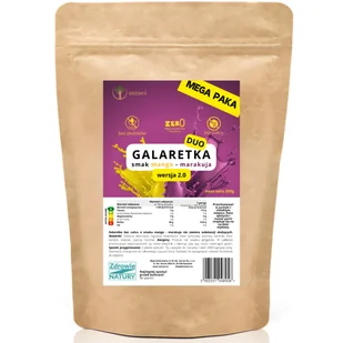 Sansei galaretka b. cukru b. słodzików op. 350g smak mango-marakuja - Galaretki - miniaturka - grafika 1