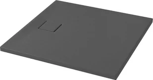 Cersanit Tako Slim Brodzik kwadratowy 90x90 cm + syfon szary mat S932-162 - Brodziki prysznicowe - miniaturka - grafika 1